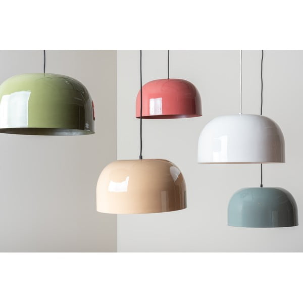 Lustră albă cu abajur din metal ø 40 cm Dome – Leitmotiv-image-2