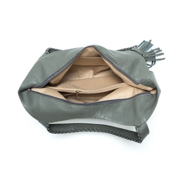 Geantă din piele Isabella Rhea no. 4487, gri-image-4