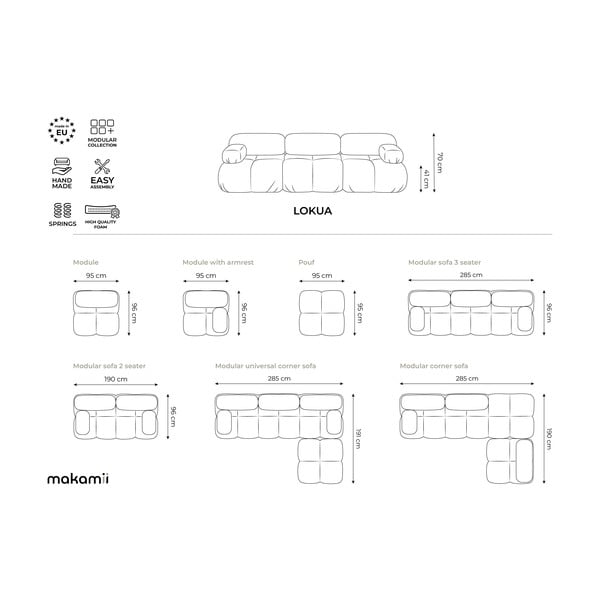 Taburet modular verde deschis cu tapițerie din catifea Lokua – Makamii-image-4