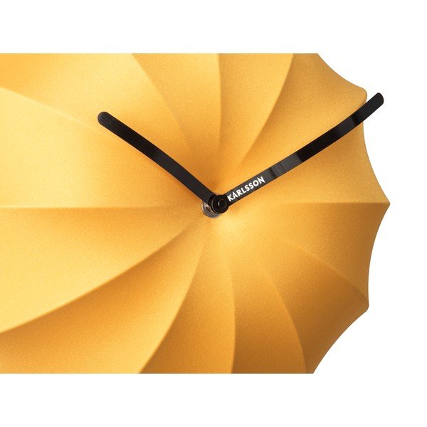 Ceas de perete Karlsson Stretch, ø 40 cm, galben-image-3