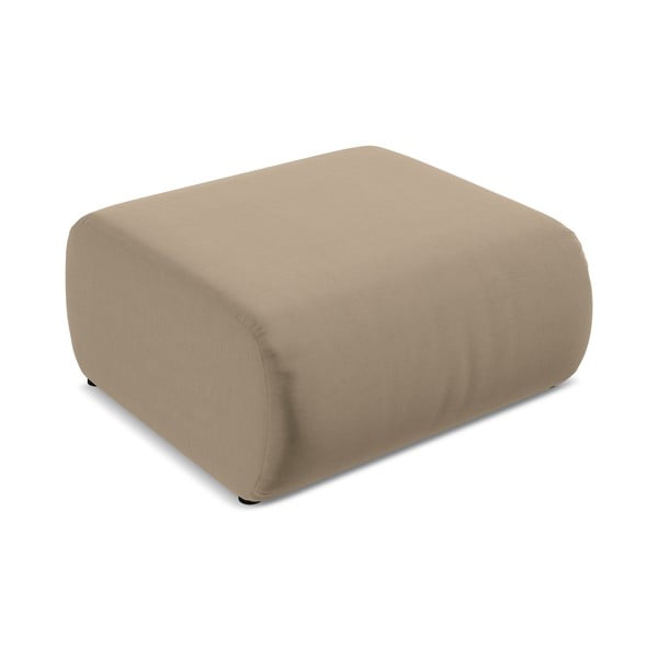 Taburet bej cu tapițerie din catifea Ekahi – Makamii-image-3