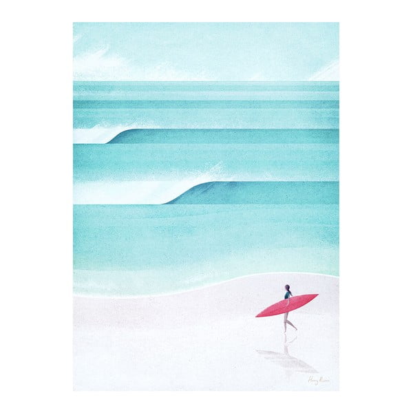 Poster 30x40 cm Surf Girl IV - Travelposter