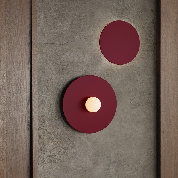 Aplică de perete burgundy din metal ø 50 cm AKE – Thoro-image-2