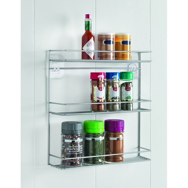 Suport de perete cu trei nivele pentru condimente Metaltex-image-1