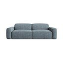 Canapea albastru prăfuit cu tapițerie din chenille 244 cm Omao – Makamii