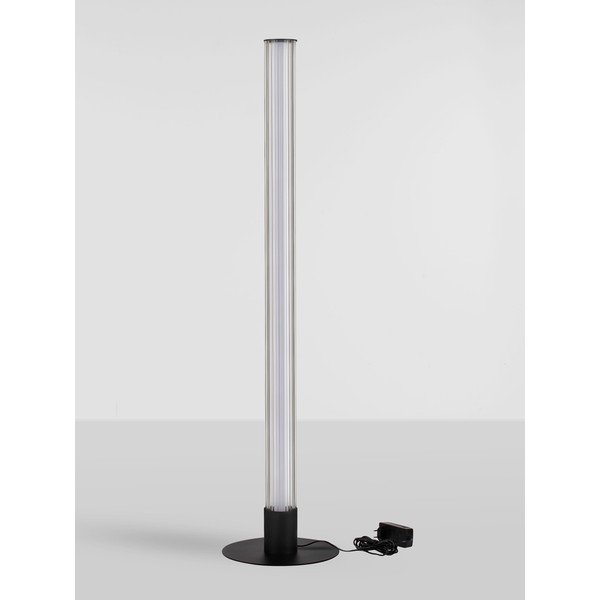 Lampadar negru mat LED cu intensitate reglabilă din aluminiu cu abajur din sticlă (înălțime 130 cm) Glovia – Nova Luce-image-4