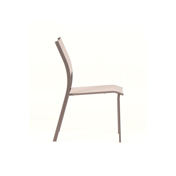 Scaune de grădină gri 4 buc. din metal Mistral – Ezeis-image-2