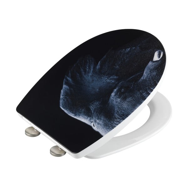 Capac WC Wenko Elephant, negru-image-2