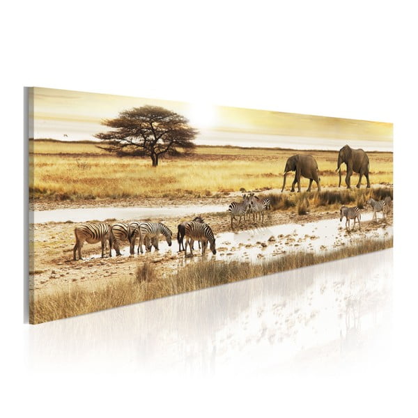 Tablou pe pânză Bimago Africa, 40 x 120 cm 