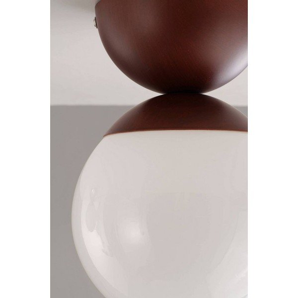 Plafonieră albă/maro din sticlă opal ø 15 cm Leah – Jotex-image-4