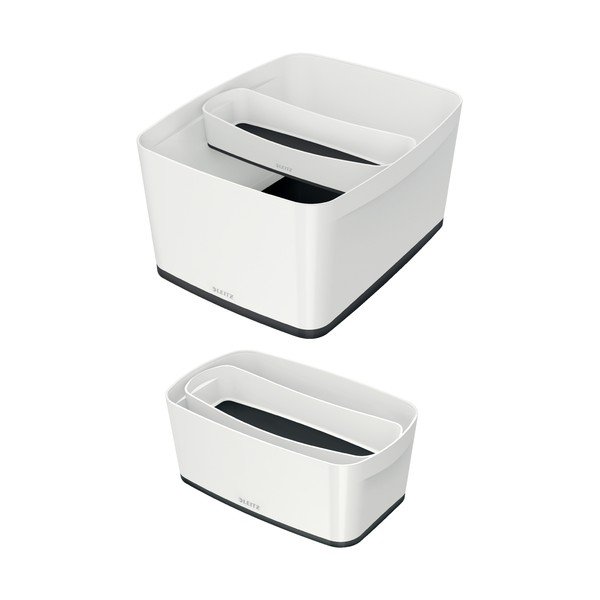Organizator de birou din plastic alb-negru MyBox - Leitz-image-3