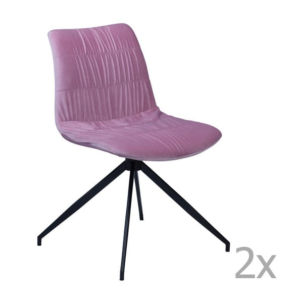 Set 2 scaune DAN-FORM Dazz, roz