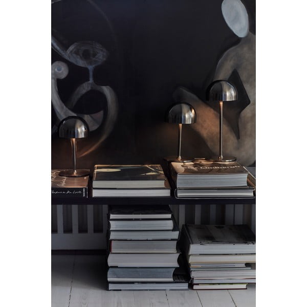 Veioză gri închis LED cu control prin telecomandă cu abajur din metal (înălțime 30 cm) Tim – Sirius-image-4