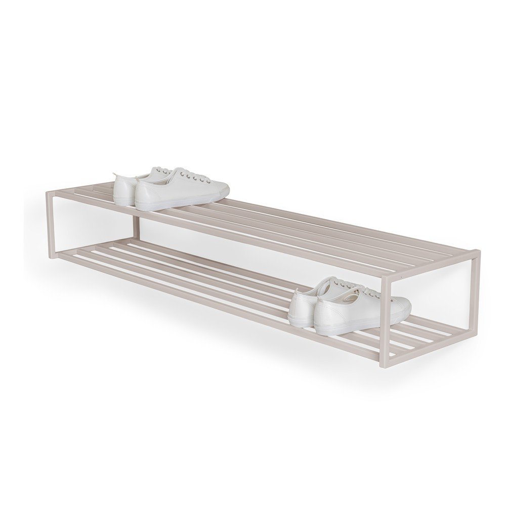 Pantofar taupe suspendat din oțel 118x205x305 cm School – Spinder Design