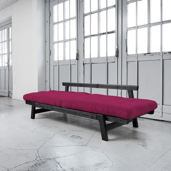 Canapea extensibilă Karup Step Black/Pink-image-2