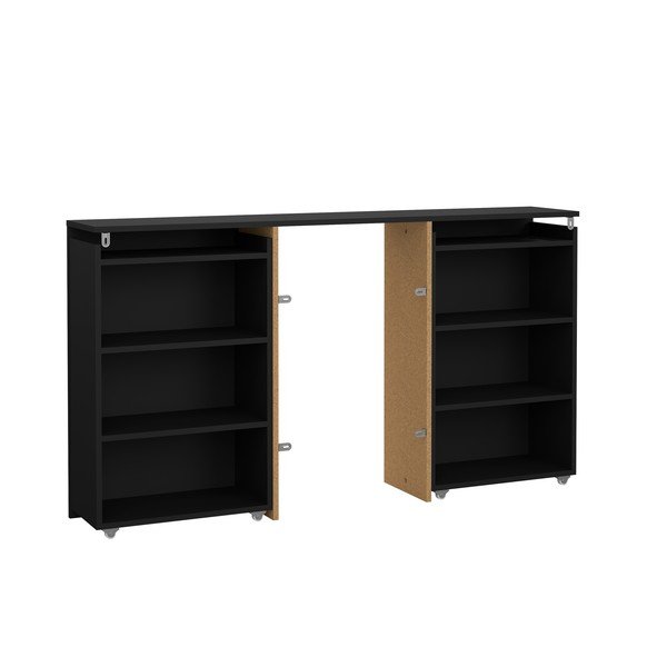 Tăblie de pat neagră 145x80 cm Naia – Tvilum