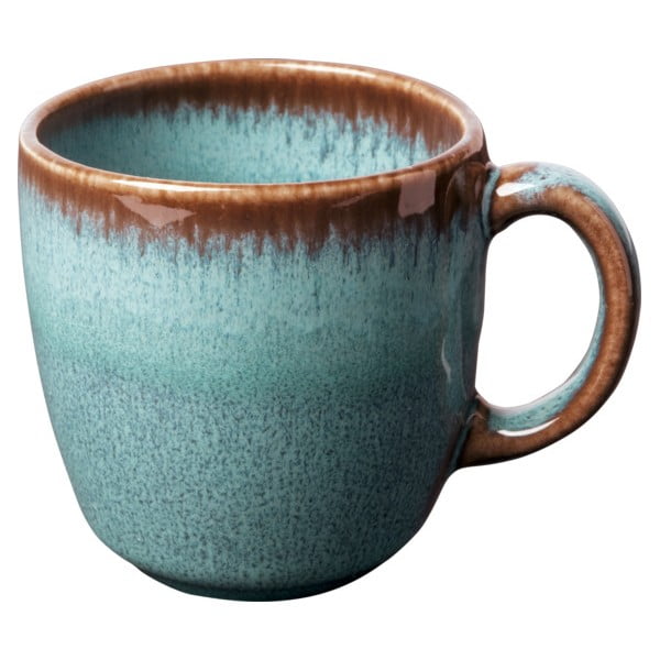 Ceașcă din gresie ceramică Villeroy & Boch Like Lave, 190 ml, turcoaz - maro