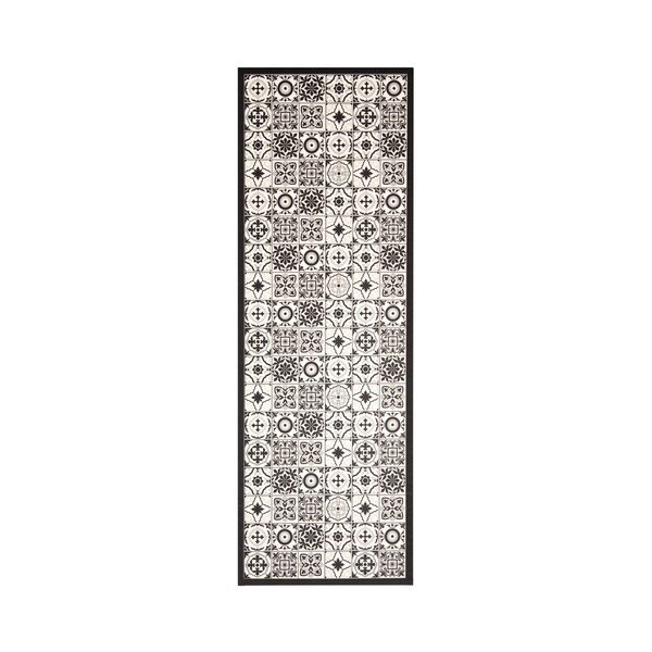 Covor din vinilin Zala Living Kaja, 47 x 140 cm, negru - alb-image-4