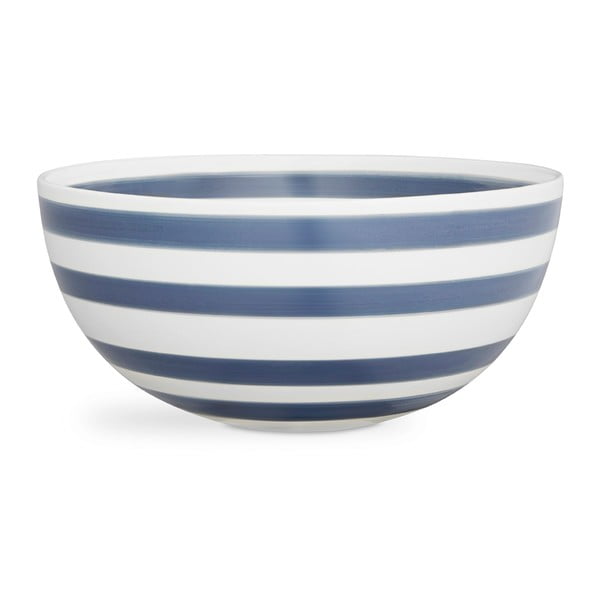 Bol din gresie ceramică Kähler Design Omaggio, ⌀ 30 cm, albastru - alb