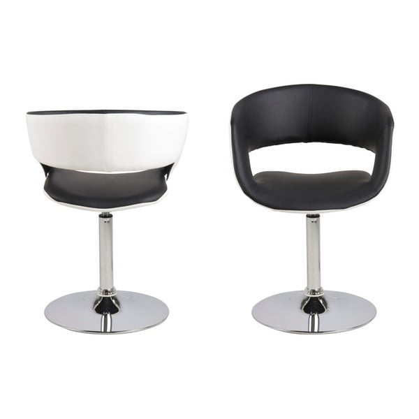 Scaun Actona Grace, alb - negru-image-2