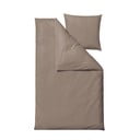 Lenjerie de pat taupe din damasc pentru pat de o persoană, extinsă 140x220 cm Tiles – Södahl
