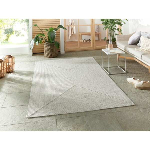 Covor alb/bej de exterior  230x160 cm - NORTHRUGS-image-1