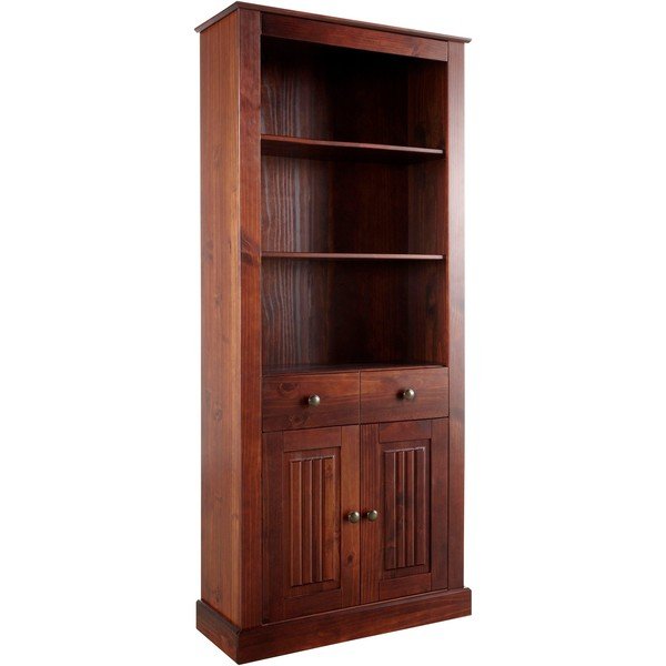 Bibliotecă maro din lemn de pin 181x31 cm Mille – Støraa-image-1
