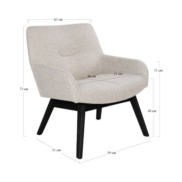 Fotoliu House Nordic London, bej-image-4