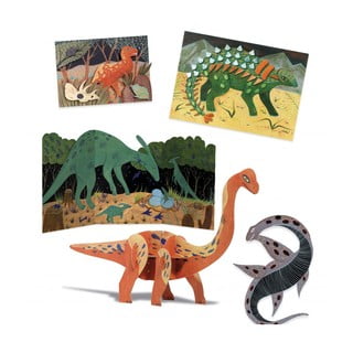 Set de artă creativă Djeco dinosauri