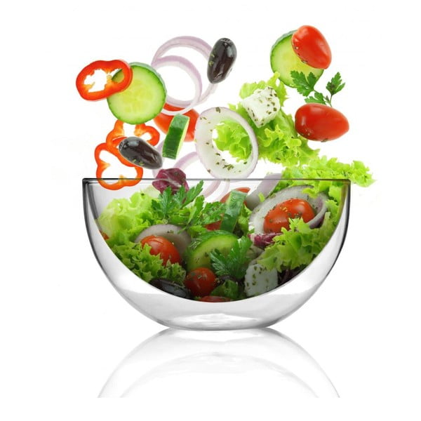 Bol pentru salată cu pereți dubli Vialli Design Amo, 500 ml