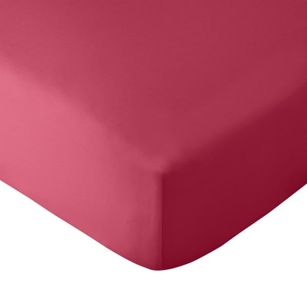 Cearceaf roz închis cu elastic 135x190 cm So Soft Easy Iron – Catherine Lansfield