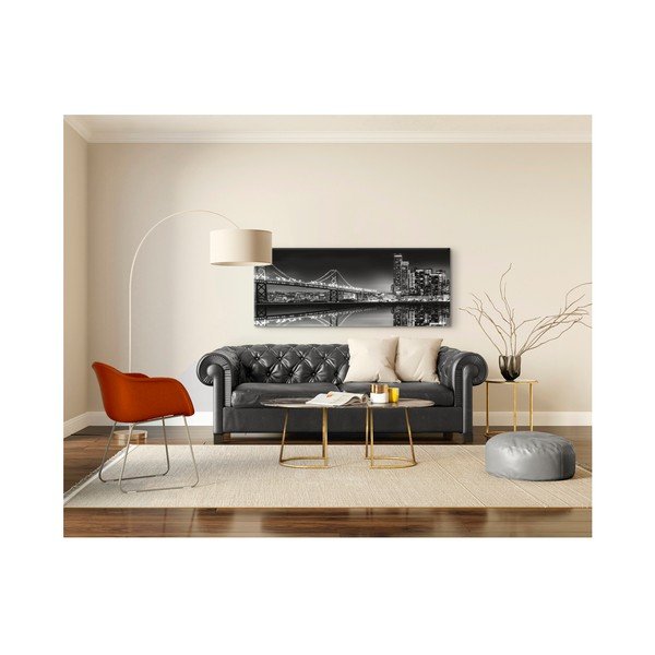 Tablou Styler Canvas Silver Bridge, 60 x 150 cm-image-2