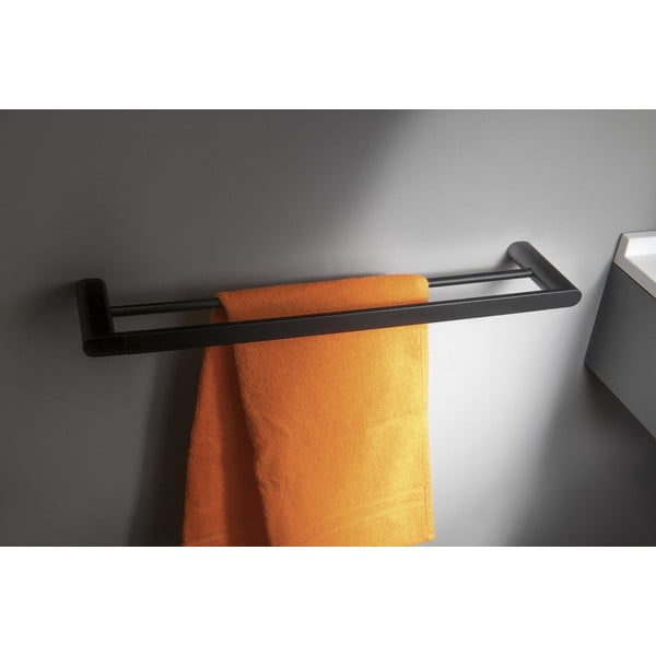 Suport pentru prosoape alb de montat pe perete din alamă Flori – Sapho-image-1