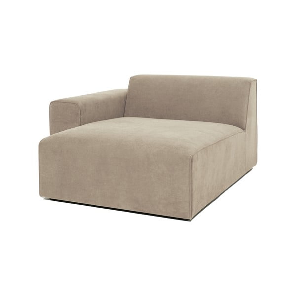 Modul pentru canapea bej   din catifea reiată  (partea stângă ) Sting - Scandic-image-2
