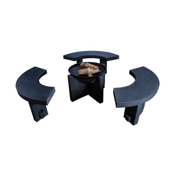 Bancă din granit pentru șemineu Esschert Design-image-2