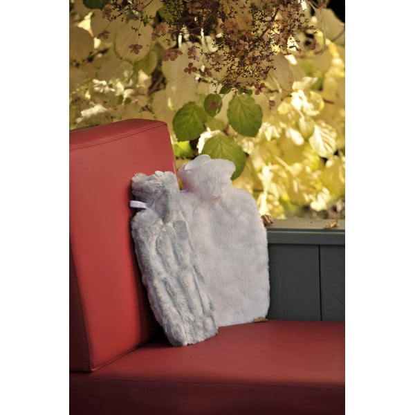 Termofor cu husă din blană artificială Classic - Hugo Frosch-image-1