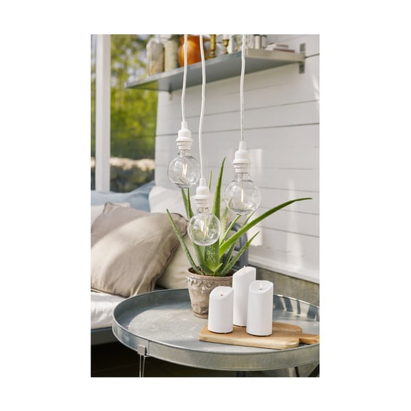 Cablu cu dulie pentru bec Star Trading Cord Ute, lungime 5 m, alb-image-1