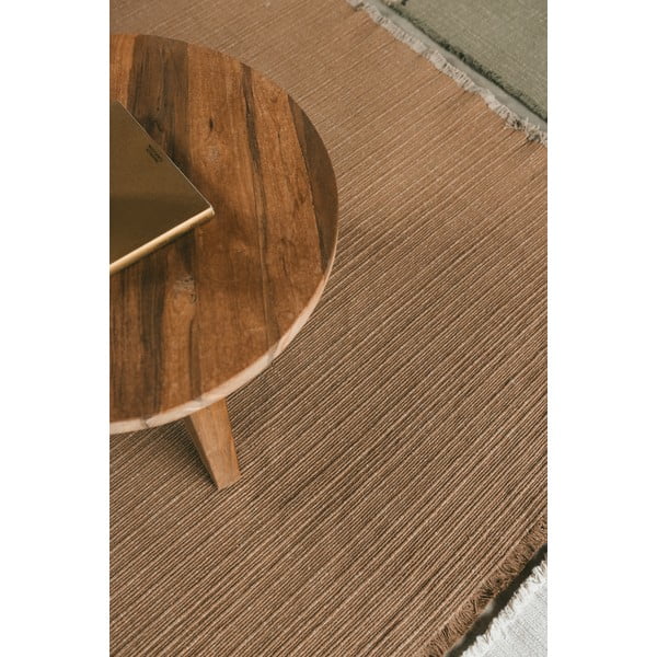 Covor galben ocru țesut manual din bumbac 200x300 cm Handloom – Lorena Canals-image-4