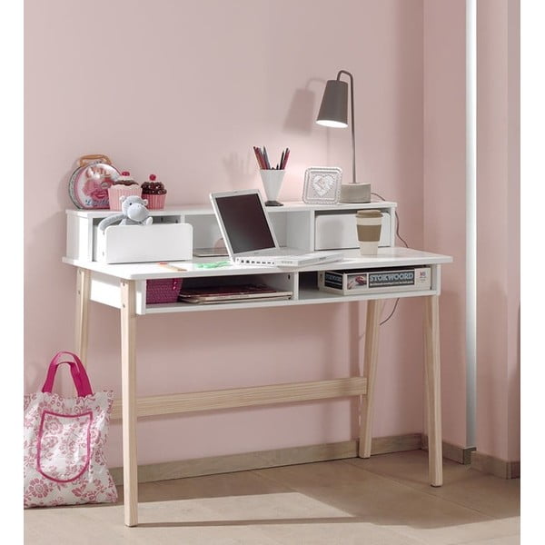 Birou pentru copii Vipack Kiddy, alb-image-1