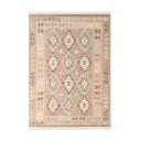 Covor albastru deschis-bej reversibil, țesut manual din lână 160x230 cm Kamal Dune – Nouristan