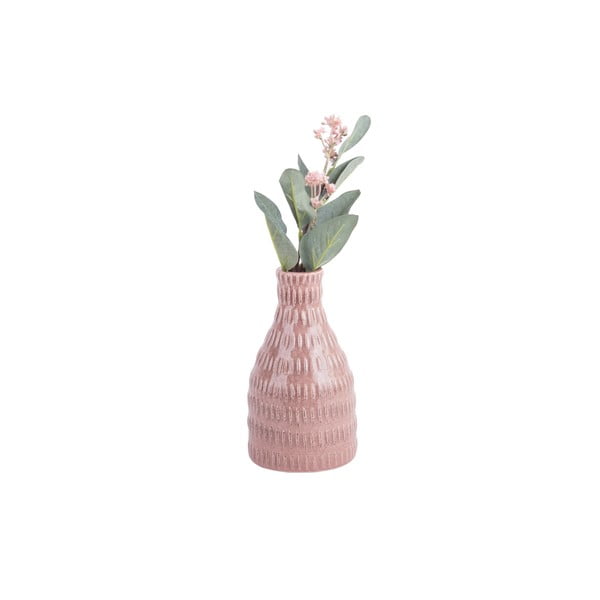 Vază din ceramică PT LIVING Nostalgia, înălțime  16 cm, roz deschis