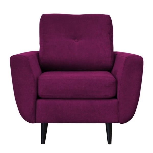 Fotoliu Mazzini Sofas Cedar, violet, picioare culoare închisă
