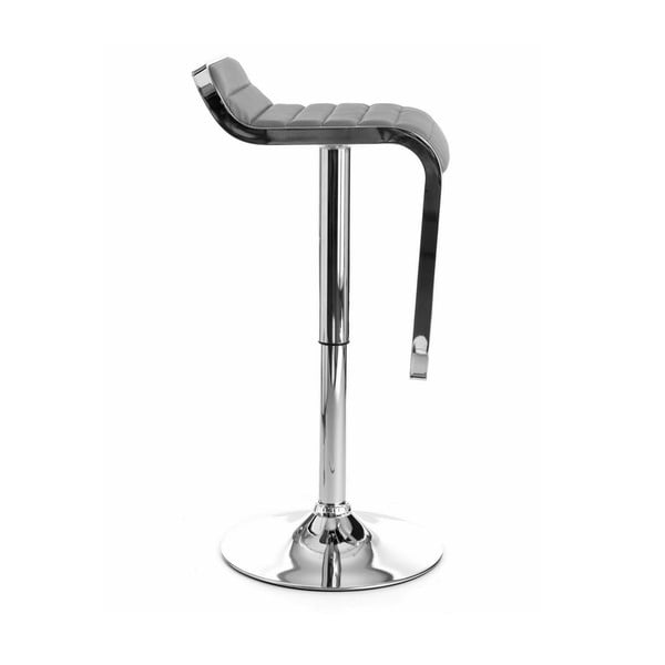 Scaun de bar gri cu înălțime ajustabilă tapițat (înălțime șezut 58 cm) Snappy – Tomasucci-image-1