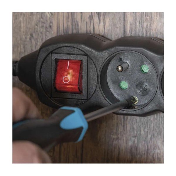Prelungitor cu 3 prize EMOS, 3 m, negru-image-1