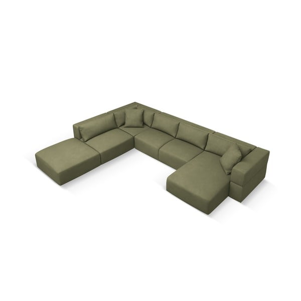 Colțar verde deschis (cu colț pe partea stângă /în formă de "U") Esther – Milo Casa-image-3