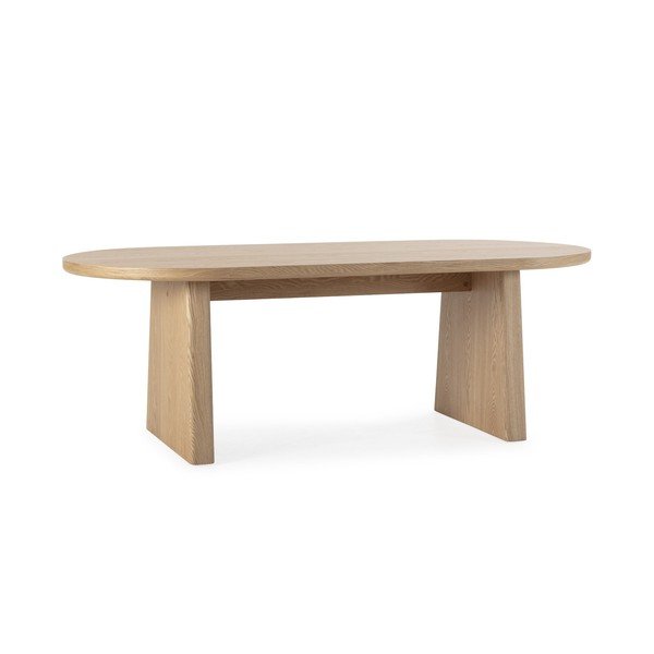 Masă de dining cu aspect de lemn de frasin 100x200 cm Blair – MOME
