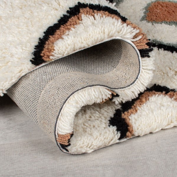 Covor crem țesut manual din lână 160x230 cm Moroccan Midar – Flair Rugs-image-3