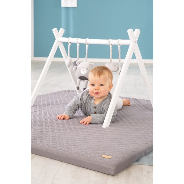 Saltea de joacă pentru copii gri închis 120x120 cm Style – Roba-image-1