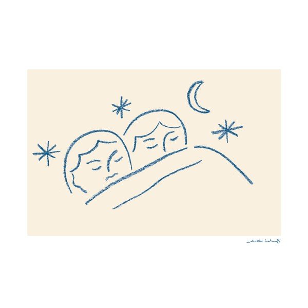 Poster 40x30 cm Slumber – Amélie Lehoux – The Poster Club
