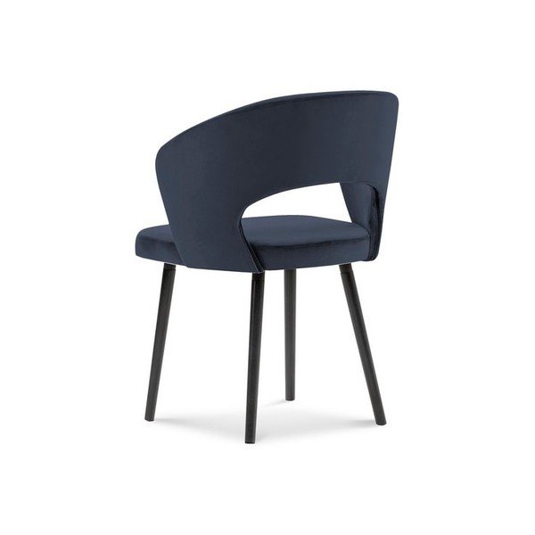 Scaun cu tapițerie de catifea Windsor & Co Sofas Elpis, albastru închis-image-2